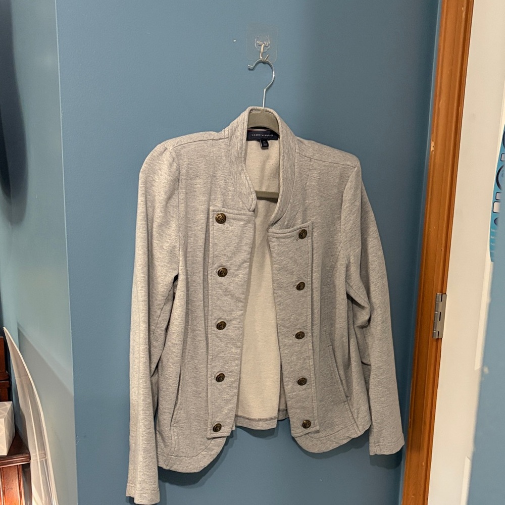 Tommy Hilfiger Light Gray military Women's Blazer